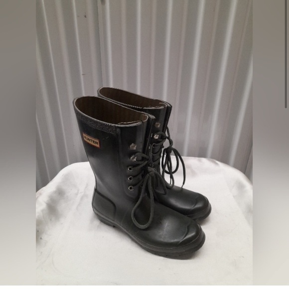 Hunter Shoes - Hunter Short Green Wellington Boots